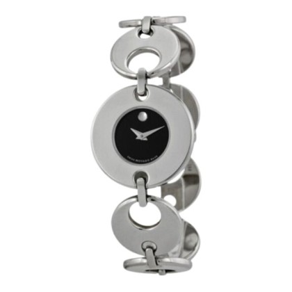 Movado MW-0605918 Black Dial Stainless Steel Women Watch